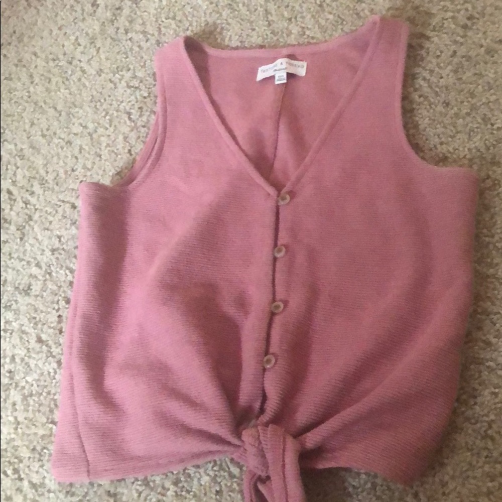Tie front Madewell shirt!